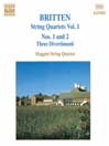 BRITTEN: String Quartets Nos. 1 and 2 / Three Divertimenti